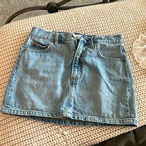 Denim Forum Mini Skirt